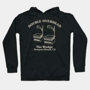 Double Overhead The Wedge, Newport Beach, CA - Dark Hoodie